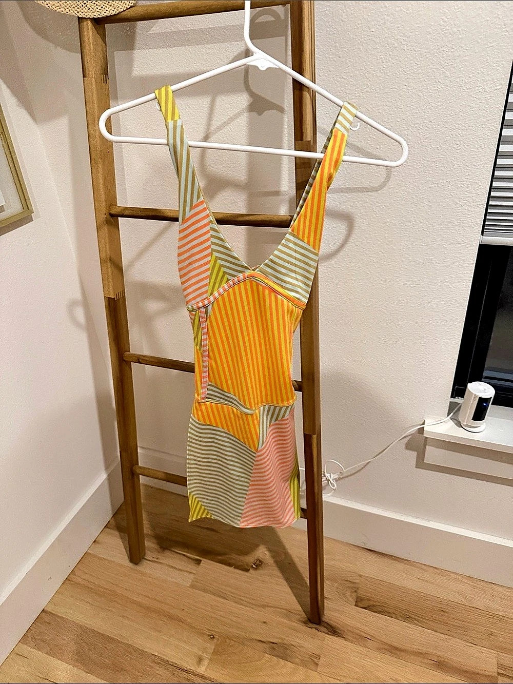 Free people movement Striped One Piece in Orange & Green Like New